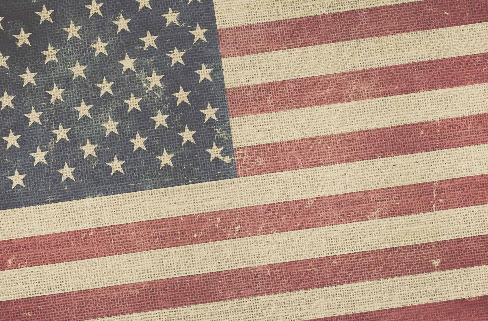 American Flag Canvas Background